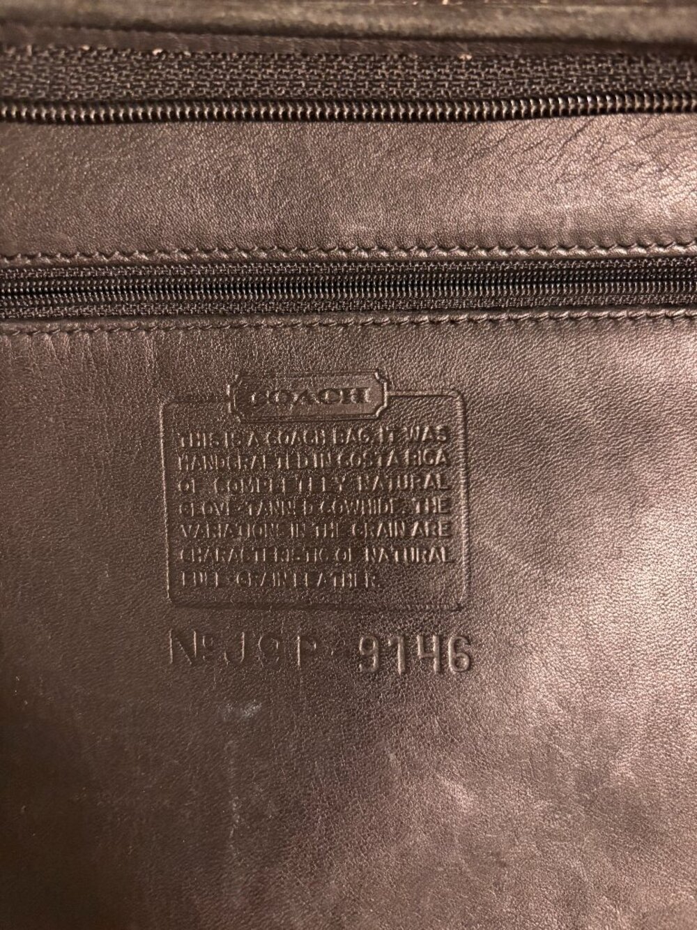 COACH black leather saddle-style crossbody adjustable purse with buckles